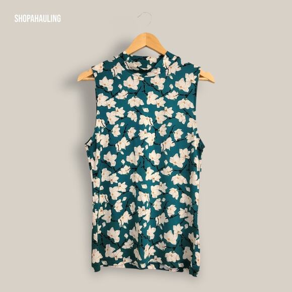 rag & bone Sabeen Floral Mockneck Sleeveless Top - Picture 8 of 8